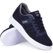 Resim Ghattix Erkek Keten Sneaker Yazlık Mevsimlik Ayakkabı Lacivert 