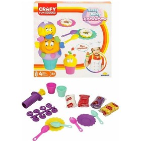 Resim Mey İthalat Crafy Buzzy Muzzy Dondurma Oyun Hamuru Seti 200 G 22 Parça Pembe 