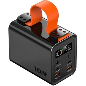 Resim VOOKA Powerbank 30.000 mAH 2x USB-C+2xUSB-A+1xDC Çıkışlı 100W Macbook Laptop Şarj Edilebilir Profesyonel Ş 