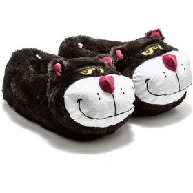 Resim Twigy CC0548 Silvester Unisex Hayvanlı Panduf - Siyah 