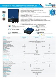 Resim Tommatech 7.2k 48v Hv Mppt 7.200w P Akıllı İnverter 