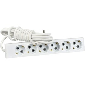 Resim Günsan Altılı Çocuk Korumalı Topraklı Grup Priz 3 Metre 