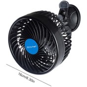 Resim Otomatik Soğutma Fanı Tek Kafa 12/24v Otomatik Havalandırma Fanı 1 Adet 