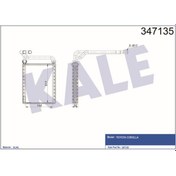 Resim KALE OTO Radyatör 347135 Kalorifer Radyatörü Corolla Uyumlu 1.4 Vvtı 1.6 Vvtı 02-07 