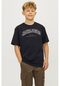 Resim Jack&jones Junior Erkek Çocuk Tişört 12258924 Siyah 