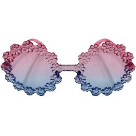 Resim Parti Gözlük Mika Çiçekli Model Mavi Pembe Tüm Yaşlar 