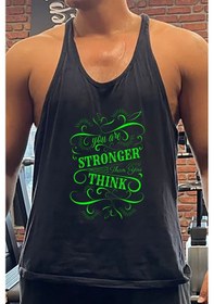 Resim Stronger Gym Fitness Tank Top Sporcu Atleti 