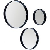 Resim Cool 3Lü Ayna Siyah 