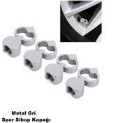 Resim midline Maça sibop kapağı metal krom profesyonel maça logolu metal sibop kapağı 4 prç krom midline 