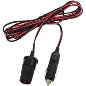 Resim 100w 12/24v Araç Sigara Puro Çakmak Uzatma Kablo Soketi Kurşun Kablo Adaptörü 