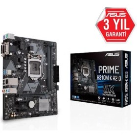 Resim Asus Intel Prime H310M-K R2.0 Ddr4 2666 VGA Glan 1151P USB 3.1 (8-9. Nesil) 