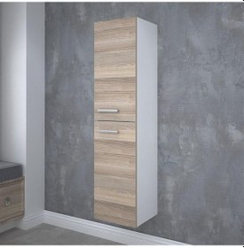 Resim Denko Terra 35 Cm Mdf Boy Banyo Çamaşır Dolabı (Alize Kapak) Çok Renkli 