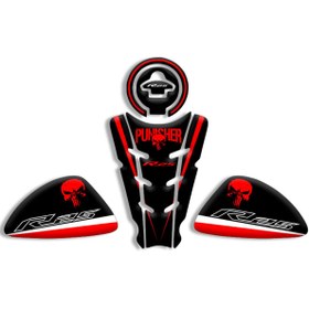 Resim MOTOSEPETİM R25 PUNISHER TASARIMLI TANK PAD (2014/2018) 01 