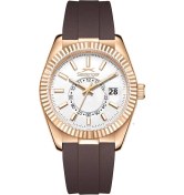 Resim Slazenger Sl.09.2514.1.03 Quartz Silikon Kahverengi 40 Mm Erkek Kol Saati Rose Gold 