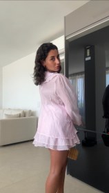 Resim Soft Mıst Etek Takım - S / Beyaz 