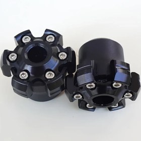 Resim Cloudstore Universal Motorcycle Anti Drop Cup Cnc Alüminyum Siyah Off Road Çatal Koruyucu 
