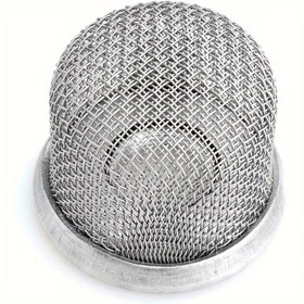 Resim 1 Adet Paslanmaz Çelik Çift Ekranlı Pompa Giriş Filtresi - Kalıntı ve Kirleticiler için İnce Ağlı Ağır Hizmet Emme Kupası Hortum Filtresi, Pompalara Uygun, Su Transferi, Sulama Sistemleri 