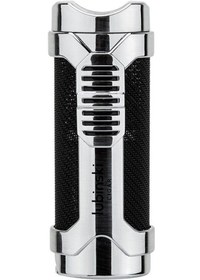 Resim Lubinski Cigar Sehpa Kapaklı Delicili Tek Torch Puro Çakmağı Silver 
