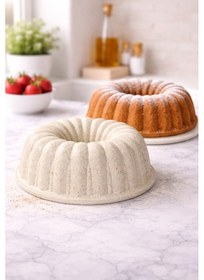 Resim PureBake Dilimli Granit Kek Kalıbı - Yapışmaz Döküm Kek Kalıbı 