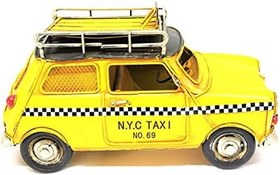 Resim Dekoratif Metal Araba Çerçeveli ve Kumbaralı 