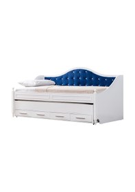 Resim Yavrulu Yatak, Eymen Mavi Yavrulu Karyola + 2 Comfort Yatak 