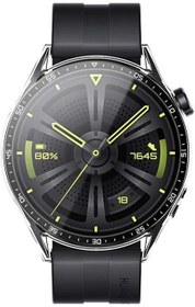 Resim Sneezy Huawei Watch Gt3 46mm İle Uyumlu PC Sert Kasa Ve Ekran Koruyucu Gümüş 