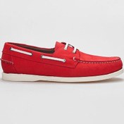 Resim Cabani Hakiki Deri Kırmızı Nubuk Erkek Günlük Ayakkabı Kırmızı 