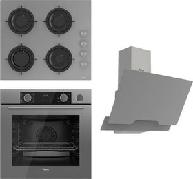 Resim Steamart&Fryart Serisi Buharlı Pişirme Gri Set (Cs208 + Xe64Cpr +D065 ) 