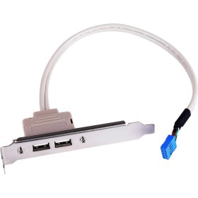 Resim Alfais 5081 Anakart 9 Pin Pci Kasa Içi USB 2 Port Kablosu Hub Çoklaycı 