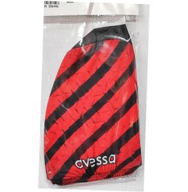 Resim Avessa Dijital Baskılı Kırmızı-Siyah Desenli Bez Bone BB10-2 Çok Renkli 