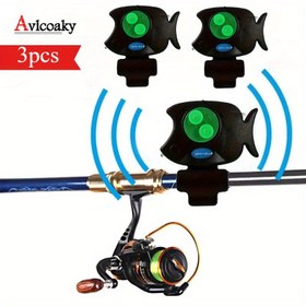 Resim Avlcoaky 3 Parça Balık Yemleme Alarmı Sesli Zil - Balık Isırma Alarmları 