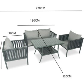 Resim London Oturma Takımı - Taş Gri 