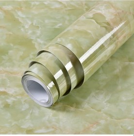 Resim Qingmipy Suya Dayanıklı Kendinden Yapışkanlı Mermer Desenli Duvar Kağıdı - Mutfak, Banyo Ve Oturma Odası İçin 