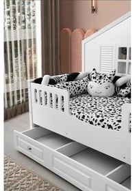 Resim Boss Mia Montessori Yavrulu Karyola Bebek Montessori 90x190 Cm 