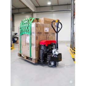 Resim Rolwal 3 Ton 1500W Tam Akülü Transpalet 48V 20AH 