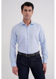 Resim Gk 758 Gömlek Slim Mavi Mavi 