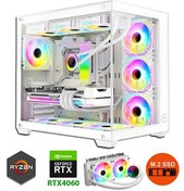 Resim Zeiron Mirage X32 Pro White Ryzen 7 5700X 32GB RAM 1TB M.2 NVMe SSD 8GB RTX4060 Sıvı Soğutmalı FreeDOS 
