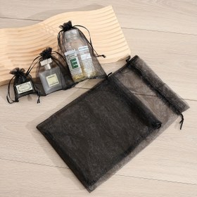 Resim 10 Paket - Çekme Askılı Şık File Depolama Çantaları ile Çeşitli Boyutlar, Küçük Eşyaları Düzenlemek ve Hediye Etmek İçin Mükemmel, Hediye Çantaları 