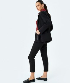 Resim Koton Yüksek Bel Cepli Dar Kesim Cigarette Pantolon Siyah 5sak40036uw Siyah 