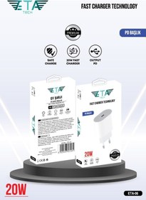 Resim Usb c Hızlı Şarj Adaptörü Apple Uyumlu iPhone 11 12 13 14 15 20 Watt 