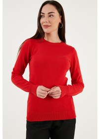 Resim Fashion Friends Bayan Kazak 24k0777k1 Kırmızı Kırmızı 