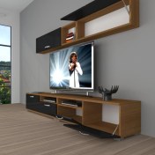 Resim Decoraktiv Eko 5200 Mdf Tv Ünitesi Tv Sehpası - Ceviz - Siyah 