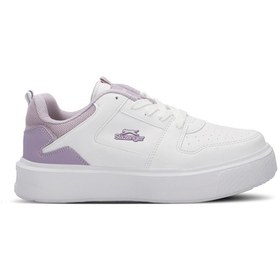 Resim Slazenger LONDON I Kadın Beyaz / Lila Günlük Spor Ayakkabısı 