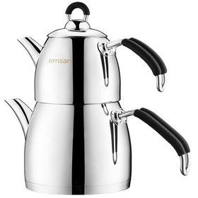 Resim Emsan Mina Mini Çaydanlık Takımı Siyah Siyah 