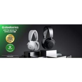 Resim Steelseries Arctis Nova 7x Gen2 Kablosuz Beyaz Gaming Kulaklık 