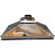 Resim Krom İnoks Davlumbaz 4 Gözlü Çay Kazanı İçin Krom İnoks Davlumbaz 