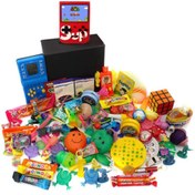 Resim Nostaljik Lezzetler Nostaljik Bakkal Özel Gıda Ve Oyuncak Kutusu , Mavi Tetris Ve Kırmızı Atarili 