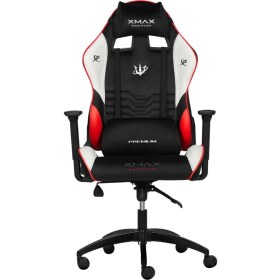 Resim / Rio Terletmez Kısmi Derili Kadife Kumaş Kırmız Siyah Gaming Oyuncu Koltuğu / 120 kg Taşır 