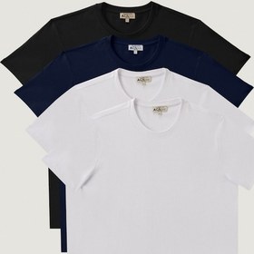 Resim Ac&Co / Altınyıldız Classics Slim Fit 4'Lü Tişört Paket - 547236335 Çok Renkli 