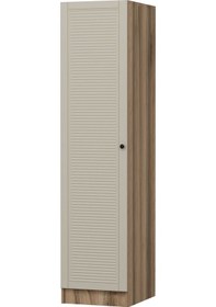 Resim Minar Kale 1 Kapaklı Dolap Mebran Panjur 190cm - Dore/kumtaşı - Askılıklı Çok Renkli 